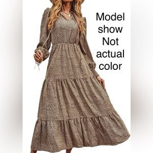 New Burnt Orange midi dress